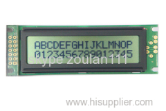 16x2 Fstn lcd module with black characters on white backgroud (CM162-15)