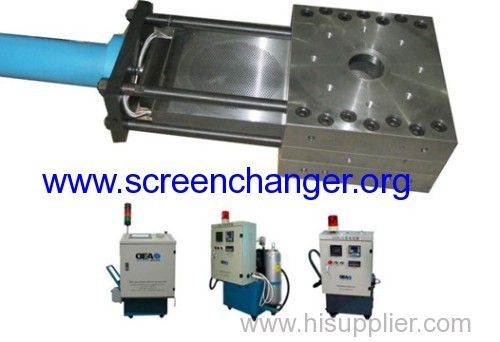 Hydraulic slide plate extrusion screen changer