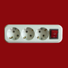 3 gang extension socket with switch