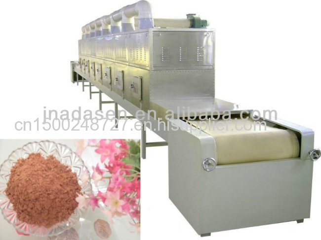 Industrial conveyor belt type microwave turmeric powder dryer and sterilizer 