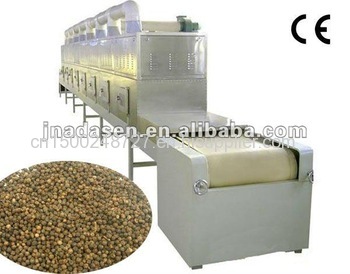 Industrial continuous conveyor belt type microwave spices dryer 