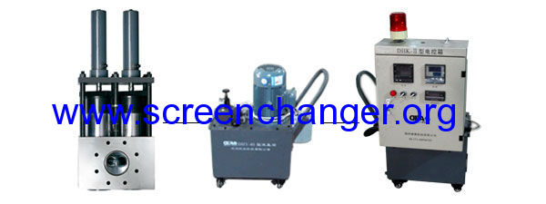 Double chanel continuous hydraulic screen changer