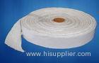 Braided White Lagging Ceramic Fiber Tape , Electric insulation