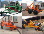 Multifunctional cable drum trailer