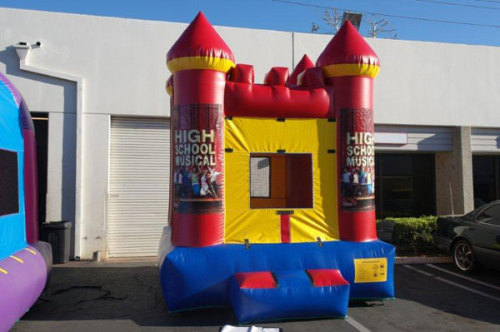 Small Red Inflatable School Bouncer