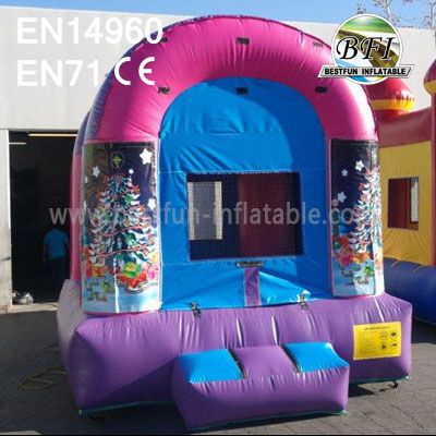 Mini Pink Inflatable Christmas Castle