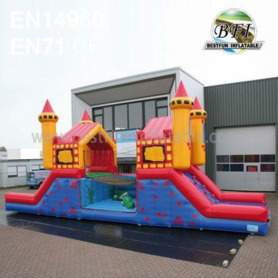 Inflatable Suspension Bridge Bouncer Slide