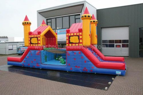 Suspension Bridge Inflatable Bouncer Slide