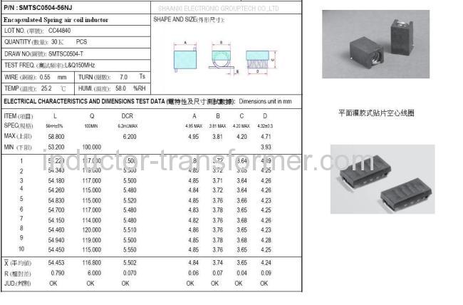 Surface mount SMD power inductors