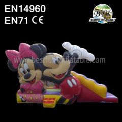Inflatable Mickey Mouse Bouncer And Slide For Party
