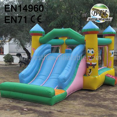 Kids Spongebob Inflatable Combo Slides