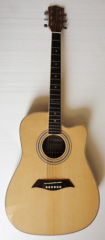 41" guitar model ZP075C top: engelmann spruce(A), back and side: zebra wood, fingerboard: rosewood, , chrome
