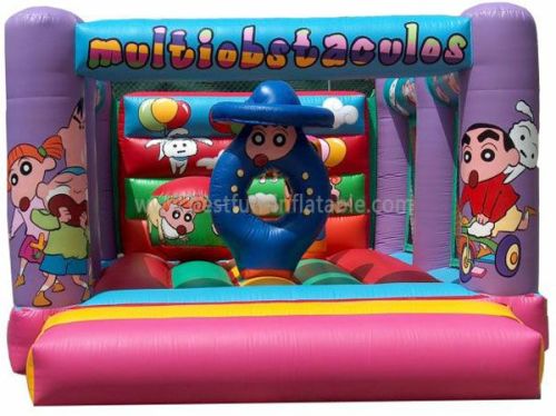 Multi Obstacles Inflatable Moonwalks For Sale