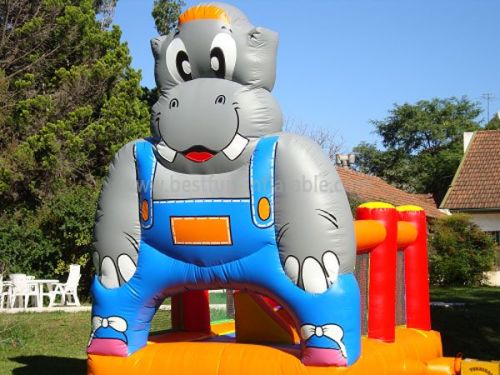 Huge Hippo Jumping Bounce Houses