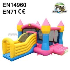 Lovely Jumping Inflatables Castle With Slide