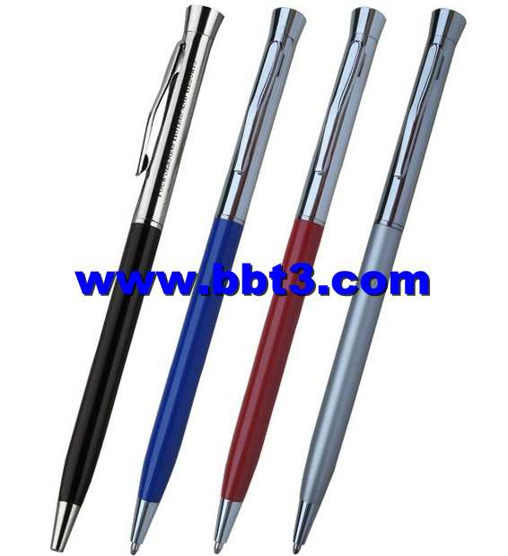 Promotional slim metal ballpen for bank and hotel