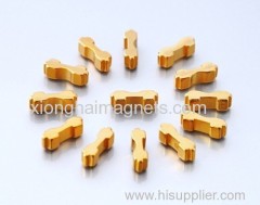 Gold-planting Rare Earth N45 block 12*12*12mm magnets