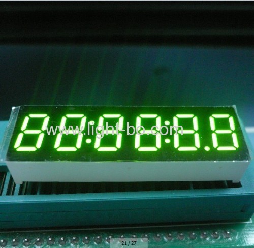 6-stellige 0,36-Zoll-Anode Grün 7-Segment-LED-Uhr dislay