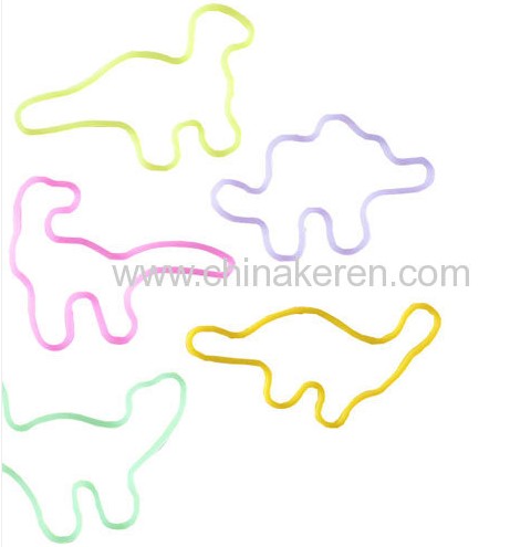 silicone fashion dinosaur silly bracelets