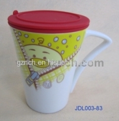 Hot -selling Ceramic Cup with Sharp Handle