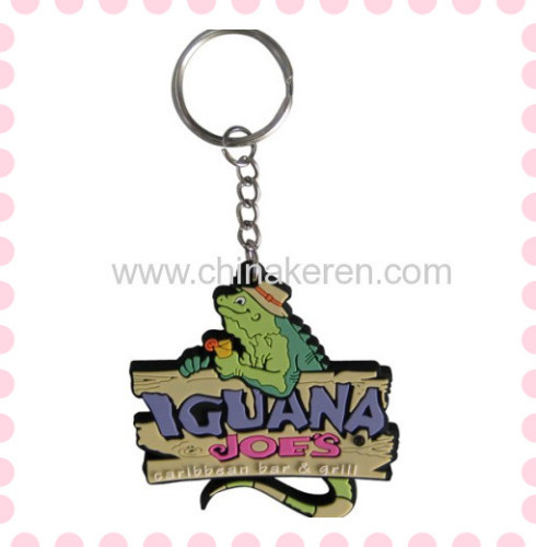 Custom promotional 3D soft pvc keychain