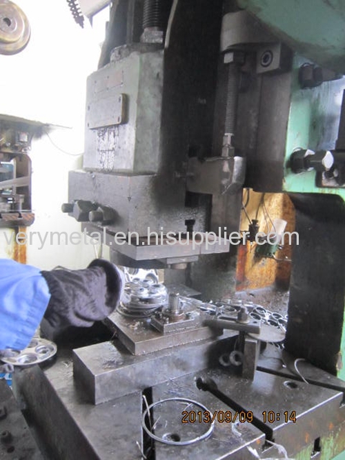 Steel block base stamping parts with thickness 6mm for railway fasten