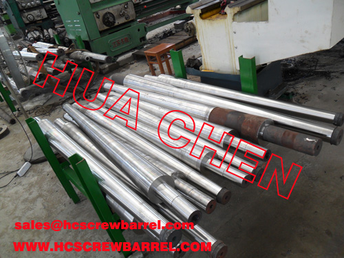55/110 conical twin screw and barrel for profile,board,sheet,pipe