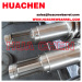 Bimetallic conical twin screw barrel