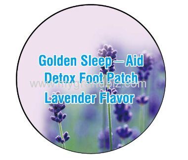 Lavender added sleep aid golden detox foot patch