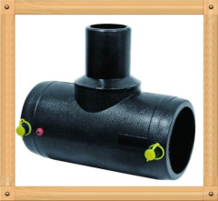 2013 hot sale HDPE Electrofusion reduced Tee 90D HDPE water supply fittings from China