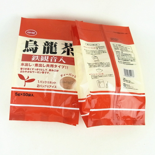 250g side gusset plastic tea bag