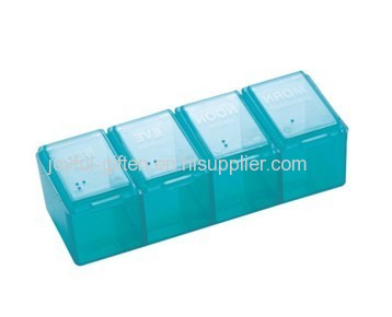 Plastic Portable 4 Case Multifunctional Pill Box For Promotional