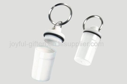 2013 New Product Plastic Portable Multifunctional Pill Box With Keychain