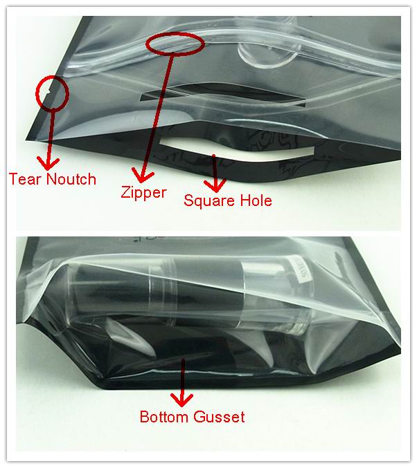 toner package stand up plastic zipper bag