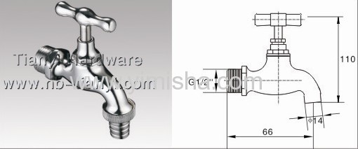 Brass Bibcock for Washing Machine