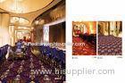 Brown Banquet Hall Carpet With Floral Pattern , Printed Carpet