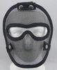 Steel Mesh Protection Army Tactical Face Mask Black For Airsoft