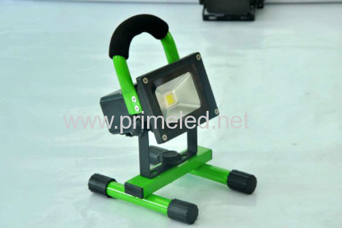 Green 10W 2200/4400mAh Rechargeable LED Flood Light