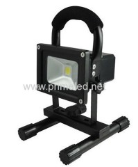 Black 10W 4400mAh portable LED Flood Light
