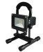 Black 10W 2200mAh Rechargeable LED Flood Light