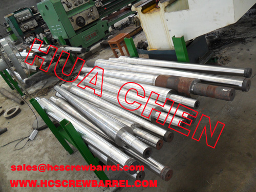 Extruder conical twin screw and barrel in Zhoushan China