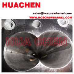 80/156 conical twin screw barrel for SJSZ extruder