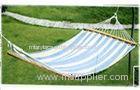 Outdoor Safety Blue Canvas Hammock Cotton Rope For Camping