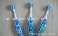 Hot stamping film for plastic toothbrush