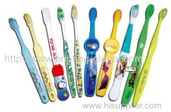 Hot stamping film for plastic toothbrush