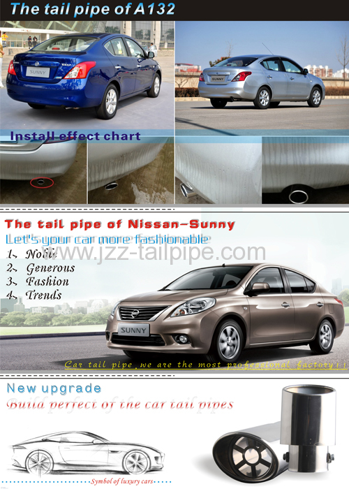 Automobile single tail pipe for Nissan Sunny