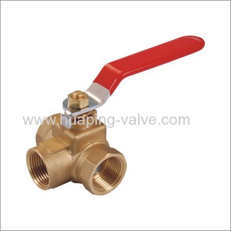 Three-Way Brass Ball Valve