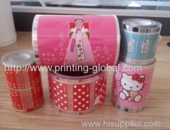 Hot stamping film for plastic game player shell