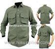 Military Tactical Combat Army Green Mens Cargo Shirt S M L XL