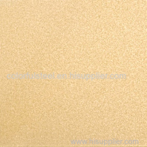 Sand blast Gold stainless steel plate